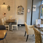 Indoor seating at London House Cafe in Malvern