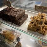 Double chocolate brownie and fruity flapjack at Hangar Cafe
