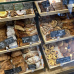 Baked pastry selection at Penny Blacks Bakery in Prestbury near Cheltenham