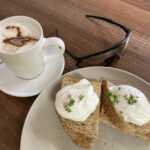 Eggs on toast at the Riverside Cafe in Tenbury Wells