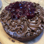 Chocolate cake at the Plantarium Cafe in Stratford-upon-Avon