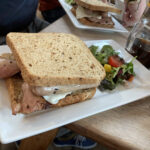 Bacon & egg sandwich at Darts Farm