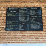 Menu at the Coach House Cafe in Otter Saint Mary