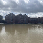 View over Gloucester Docks from On Toast cafe