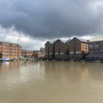 View over Gloucester Docks from On Toast cafe