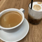 Greek coffee & latte at The Sweet Greeks in Worcester