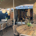 Courtyard seating area at No3a Social in Bromsgrove