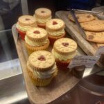Jammie dodger cupcake at the Orchard Cafe in Worcester