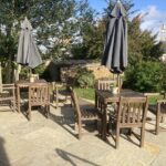 Outdoor seating at Ilmington Village Cafe