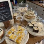 Cake selection at the Tipsy Egg cafe in Winchcombe