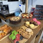 Cake, cookie & pastry selection at Daynes Farm in Devon near Totnes
