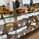 The cake, pastry & cruffin selection at Lynwood & Co cafe in Moreton-in-Marsh