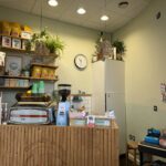 Counter at Curlew Espresso coffee shop in Bromsgrove