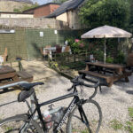 Outdoor seating at the Village Kitchen in Whaley Bridge