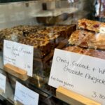 Flapjack & cake selection at Grouch Coffee in Moreton-in-Marsh