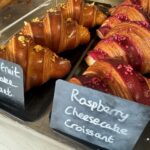 Filled cheesecake croissants at Marsin Bakers in Hockley Heath