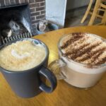 Cappuccino & flat white at the Brunch Club at the Star Inn in Pershore