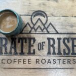 Long black at Rate of Rise coffee roastery in Abergavenny