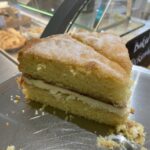 Victoria sponge cake at Feckenham Village Cafe in Worcestershire