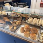Savoury selection at Leaf & Bean cafe in Clevedon