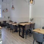 Inside Leaf & Bean cafe in Clevedon