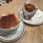 Sticky toffee muffin & cappuccino at Bakers + Baristas Gloucester