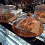 Cake selection at Black Gold Cleevlands cafe